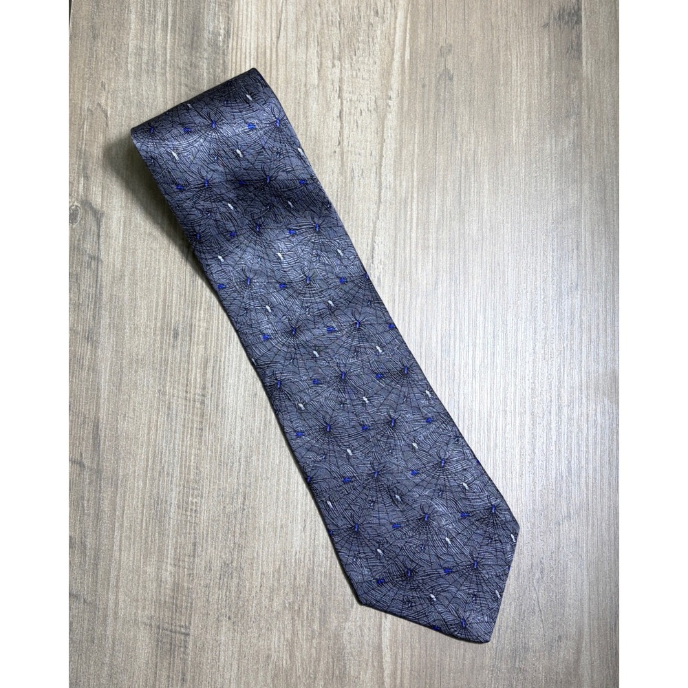 Vintage Nature Conservancy Bird Spider 100% Silk Novelty Necktie